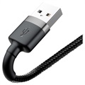 Baseus Cafule USB 2.0 / Lightning Kabel - 2m - Schwarz / Grau