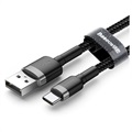 Baseus Cafule USB 2.0 / Type-C Kabel CATKLF-CG1 - 2m - Schwarz / Grau