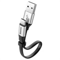 Baseus Nimble Lade & Sync USB-C Kabel CATMBJ-0S - 23cm - Silber