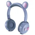 Bear Ear Bluetooth Kopfhörer BK7 mit LED - Blau