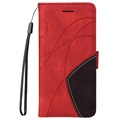 Bi-Color Series Samsung Galaxy A32 5G/M32 5G Wallet Hülle - Rot