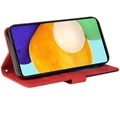 Bi-Color Series Samsung Galaxy A52 5G, Galaxy A52s Schutzhülle mit Geldbörse - Rot