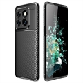 Samsung Galaxy Xcover6 Pro Angeraute TPU Case - Karbonfaser - Schwarz