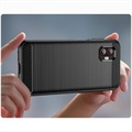 Samsung Galaxy Xcover6 Pro Angeraute TPU Case - Karbonfaser - Schwarz