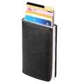 Business-Stil Antimagnetisch RFID Brieftasche / Kartenhalter - Schwarz