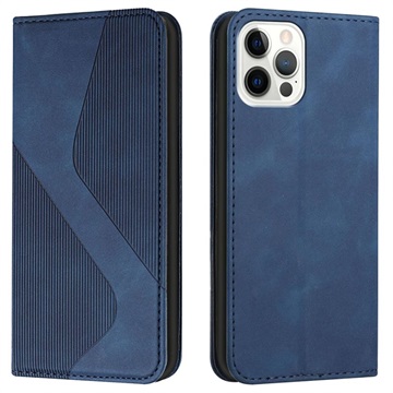 Business Style iPhone 13 Pro Max Wallet Hülle - Bleu