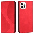 Business Style iPhone 13 Pro Max Wallet Hülle - Rot