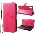 Butterfly Serie iPhone XR Wallet Schutzhülle