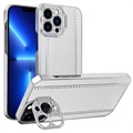CamStand iPhone 13 Pro Max Hybrid Hülle - Karbonfaser - Weiß