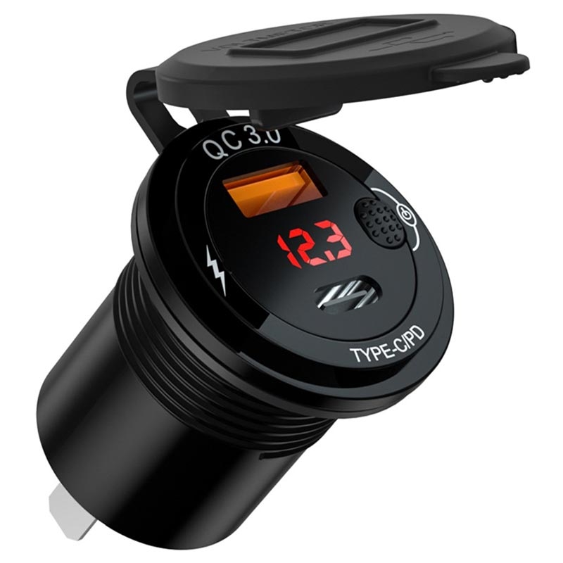 https://www.mytrendyphone.at/images/Car-Charger-with-Voltage-Display-for-Cigarette-Lighter-Socket-USB-A-USB-C-12V-24V-Black-24082022-01-p.webp