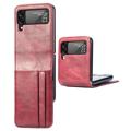 Card Serie Samsung Galaxy Z Flip4 5G Wallet Hülle - Rot