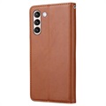 Card Set Serie Samsung Galaxy S21 FE 5G Wallet Hülle - Braun