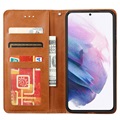 Card Set Serie Samsung Galaxy S21 FE 5G Wallet Hülle - Braun