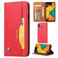 Card Set Serie Samsung Galaxy A20e Wallet Schutzhülle - Rot