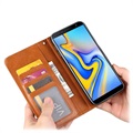 Card Set Serie Samsung Galaxy J6+ Wallet Schutzhülle - Braun