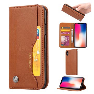 Card Set Series iPhone XS Max Wallet Schutzhülle - Braun