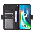 Cardholder Series Motorola Moto E7 Plus Schutzhülle - Schwarz