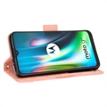 Cardholder Series Motorola Moto E7 Plus Schutzhülle - Rosa