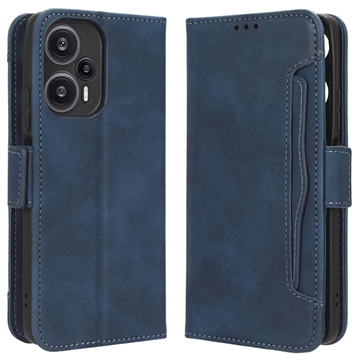 Xiaomi Redmi Note 12 Turbo/Poco F5 Wallet Hülle mit Kartenhalter - Blau