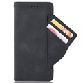Cardholder Serie Motorola Moto E32 Schutzhülle mit Geldbörse - Schwarz