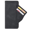 Cardholder Serie Motorola Moto G22 Schutzhülle mit Geldbörse - Schwarz
