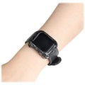 Apple Watch Series SE/6/5/4 Hülle mit Zirkon Dekoration - 40mm - Schwarz