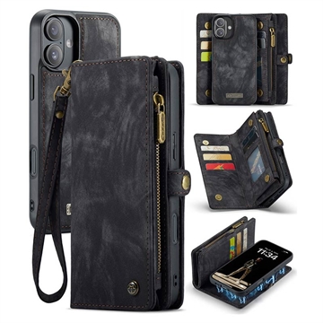 iPhone 16 Plus Caseme 008 2-in-1 Multifunktions Wallet Hülle - Preto