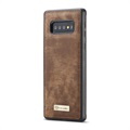 CaseMe 2-in-1 Multifunktions Samsung Galaxy S10+ Wallet Hülle - Braun