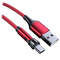 Charging Cable with Rotating Magnetic Connector - 2m, USB-C - Rot