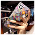 Karo-Muster Samsung Galaxy A22 4G Hybrid Case - Buntes Mandala