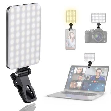 Clip-On LED Selfie-Licht für Handy und Laptop, z.B. iPhone, MacBook