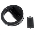 Clip-On Selfie Ring Licht mit 3 Helligkeitsstufen - Schwarz