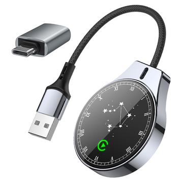 Kabelloser 2-in-1-Adapter für CarPlay und Android Auto im Konstellationsstil