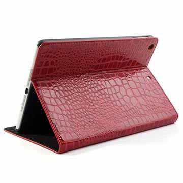 iPad Air Folio Tasche - Krokodil - Rot