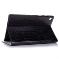 Samsung Galaxy Tab S5e Folio Tasche - Krokodil - Schwarz