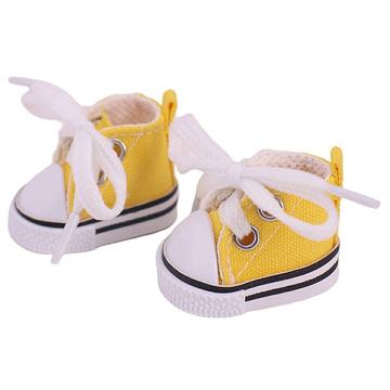 Niedliche Mini-Schnürschuhe für Labubu 17cm - Gelb