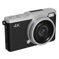 D72 Tragbare Digitalkamera 4K mit 16fachem Zoom, 32GB Speicherkarte - Schwarz