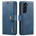 DG.Ming Samsung Galaxy S23+ 5G Lederhülle mit Abnehmbaree Cover - Blau