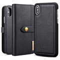 DG.Ming 2-in-1 iPhone X / iPhone XS Lederhülle mit Geldbörse