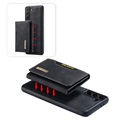 DG.Ming M2 Samsung Galaxy S21 FE 5G Hybrid Case mit Geldbörse - Schwarz