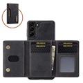 DG.Ming M2 Samsung Galaxy S21 FE 5G Hybrid Case mit Geldbörse - Schwarz