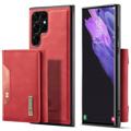 DG.Ming M2 Samsung Galaxy S23 Ultra 5G Hybrid Case mit Geldbörse - Rot