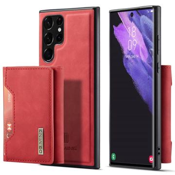 DG.Ming M2 Samsung Galaxy S23 Ultra 5G Hybrid Case mit Geldbörse - Rot
