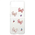 Diamant-Dekor Samsung Galaxy Z Flip3 5G Case - Schmetterlinge