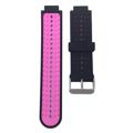 Zweifarbiges Garmin Forerunner 235/630/735 Silikon Sportarmband - Pink / Schwarz