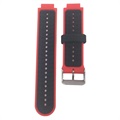 Zweifarbiges Garmin Forerunner 235/630/735 Silikon Sportarmband - Rot / Schwarz
