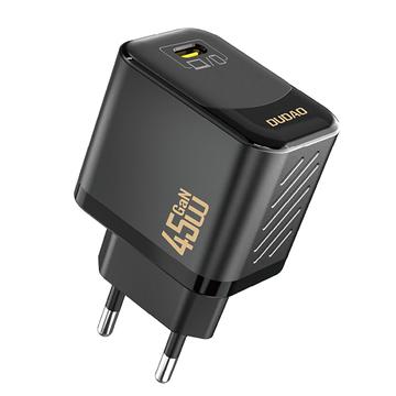 Dudao A28 45W GaN USB-C-Wandladegerät - Schwarz