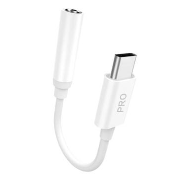 Dudao L16CPro USB-C auf 3.5mm Audio Adapter - Weiß
