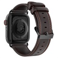 Dux Ducis Apple Watch Series 7/SE/6/5/4/3/2/1 Lederarmband - 45mm/44mm/42mm - Kaffee