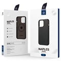 Dux Ducis Naples iPhone 13 Leder Beschichtet Hülle - Schwarz